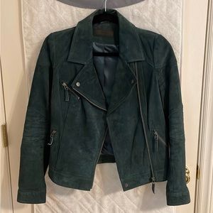 Green BlankNYC Leather Suede Jacket